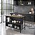 Mesa Bancada Gourmet Estilo Industrial 127cm com Nichos - Imagem 10