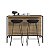 Mesa Bancada Gourmet Estilo Industrial 127cm com Nichos - Imagem 6