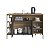Mesa Bancada Gourmet Estilo Industrial 131cm com 2 Portas - Imagem 13