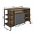 Mesa Bancada Gourmet Estilo Industrial 131cm com 2 Portas - Imagem 16
