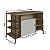 Mesa Bancada Gourmet Estilo Industrial 131cm com 2 Portas - Imagem 7