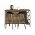 Mesa Bancada Gourmet Estilo Industrial 131cm com 2 Portas - Imagem 6
