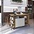 Mesa Bancada Gourmet Estilo Industrial 131cm com 2 Portas - Imagem 1
