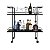 Carrinho Bar 90cm Estilo Industrial 2 Prateleiras e 4 Rodas - Imagem 9
