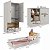 Quarto Infantil Montessoriana Completo Cama Cômoda Guarda Roupas Lille - Imagem 4
