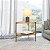 Mesa de Canto Orgânica 60cm 2 Prateleiras 100% MDF Freijó - Imagem 1
