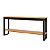 Aparador Industrial 180cm com Gaveta 100% MDF Freijó e Preto Fosco - Imagem 2