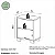 Mesa de Cabeceira 54cm 100% MDF 2 Gavetas Freijó e Off White - Imagem 4