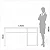 Mesa em L para Escritório 135 x 158cm 100% MDF Off White e Freijó - Imagem 4