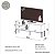 Rack para TV até 55" 144cm Porta de Correr 100% MDF Freijó e Off White - Imagem 4