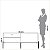 Rack para TV até 55" 144cm Porta de Correr 100% MDF Freijó e Off White - Imagem 5