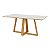 Mesa de Jantar 180cm para 6 Lugares  100% MDF Off White e Freijó - Imagem 1