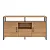 Balcão Aparador 135cm 2 Portas e 1 Gaveta 100% MDF Freijó e Preto - Imagem 3