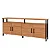 Balcão Aparador Moderno 4 Portas 180cm 100% MDF Freijó e Preto Fosco - Imagem 2