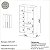 Roupeiro Compacto Moderno 3 Portas 135cm 100% MDF Freijó e Off White - Imagem 5
