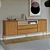 Balcão Aparador Moderno 184cm 2 Portas 2 Gavetas Freijó e Off White - Imagem 1