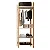 Estante Closet com Cabideiro 74cm 100% MDF Off White e Freijó - Imagem 3