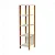 Estante 5 Prateleiras Estilo Industrial 100% MDF Off White e Freijó - Imagem 2