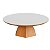 Mesa de Centro 100% MDF Pé Hexagonal 90cm Off White e Freijó - Imagem 2