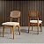 Conjunto 2 Cadeiras Sala de Jantar Moderna 100% MDF Tela Freijó CA40 - Imagem 1