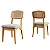 Conjunto 2 Cadeiras Sala de Jantar Moderna 100% MDF Tela Freijó CA40 - Imagem 9