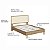 Cama de Casal com Cabeceira Fixa 138cm e Palhinha Oslo Hanover - Imagem 3
