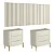 Conjunto Cabeceira Casal 280cm 2 Mesas de Cabeceira 100% MDF Pés Metal - Imagem 8