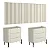 Conjunto Cabeceira Casal 280cm 2 Mesas de Cabeceira 100% MDF Pés Metal - Imagem 11