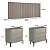 Conjunto Cabeceira Casal 280cm 2 Mesas de Cabeceira 100% MDF Pés Metal - Imagem 6