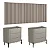 Conjunto Cabeceira Casal 280cm 2 Mesas de Cabeceira 100% MDF Pés Metal - Imagem 5