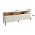 Conjunto Rack para Tv Liso 180cm com Painel 100% MDF e Pés em Metal - Imagem 3
