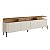 Conjunto Rack para Tv Liso 220cm com Painel 100% MDF e Pés em Metal - Imagem 2