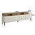 Conjunto Rack para Tv Liso 220cm com Painel 100% MDF e Pés em Metal - Imagem 3