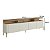 Conjunto Rack para Tv Liso 220cm com Painel 100% MDF e Pés em Metal - Imagem 9