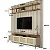 Conjunto Rack para Tv Palhinha com Prateleira e Painel 240cm 100% MDF - Imagem 2