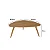 Conjunto Sala de Estar Retrô Completa MDF Palha Natural Louro e Luna - Imagem 14