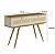 Conjunto Sala de Estar Retrô Completa MDF Palha Natural Louro e Luna - Imagem 13