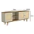 Conjunto Sala de Estar Retrô Completa MDF Palha Natural Louro e Luna - Imagem 10