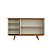 Conjunto Sala de Estar Retrô Completa MDF Palha Natural Louro e Luna - Imagem 7