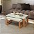 Conjunto Mesas de Centro Industrial em 100% MDF Off White e Freijó - Imagem 1