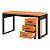 Conjunto Escritório Home Office Mesa Escrivaninha e Gaveteiro 100% MDF - Imagem 1