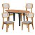 Conjunto de Jantar Mesa Extensível 4 Cadeiras Palinha CA40 100% MDF - Imagem 10