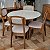 Conjunto Sala de Jantar Mesa Redonda 4 Cadeiras CA40 Palinha 100% MDF - Imagem 1