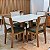 Conjunto Sala Jantar Mesa 135cm 100% MDF e 4 Cadeiras Palinha CA35 - Imagem 5