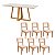 Conjunto Sala de Jantar Mesa 180cm e 6 Cadeiras Palinha CA35 100% MDF - Imagem 2