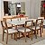 Conjunto Sala de Jantar Mesa 180cm e 6 Cadeiras Palinha CA35 100% MDF - Imagem 1
