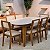 Conjunto Jantar Mesa Orgânica 180cm e 6 Cadeiras Palinha CA35 100% MDF - Imagem 1
