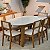 Conjunto Jantar Mesa Orgânica 180cm e 6 Cadeiras Palinha CA35 100% MDF - Imagem 5