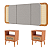 Conjunto Cabeceira Tela Natural 170cm e 2 Mesas De Cabeceira 100%MDF - Imagem 1