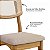 Conjunto 4 Cadeiras Estofadas Sala de Jantar com Palinha 100% MDF CA40 - Imagem 3